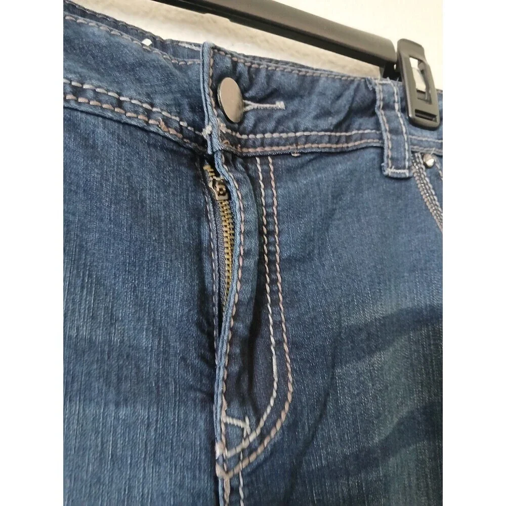 Womens Lane Bryant Slim Boot Stretch Jeans Size 18 Blue Western Rodeo